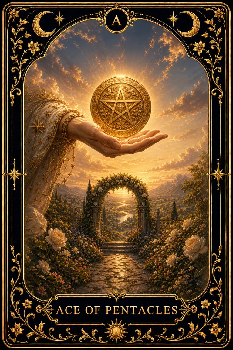 星币一塔罗牌图